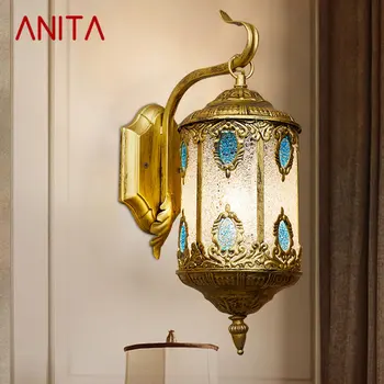 Стенен лампа на DENI в средиземноморски впечатлява със своя бохемски стил, творчески лампа, стенни лампи, led декор за дома спални