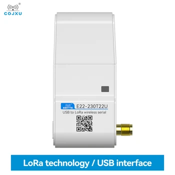 SX1262 Модул на Suzan 230 Mhz Интерфейс USB COJXU E22-230T22U 22dBm DIP Безжичен Модул С Антената на голямо разстояние 5 км RSSI LBT