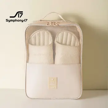 Пътна трехслойная чанта за обувки, удебелена саржевая чанта за обувки от плат Оксфорд, чанта за багаж, чанта за обувки