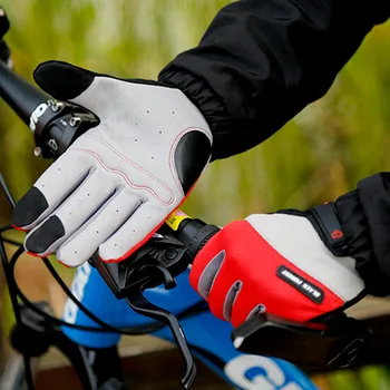 Велосипедни ръкавици без хлъзгане, слънчеви, топлоустойчиви, външни велосипедни ръкавици със сензорен екран, велосипедни ръкавици МТБ