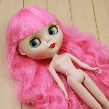 Кукла-момиче, голо блайт tait с розови коси