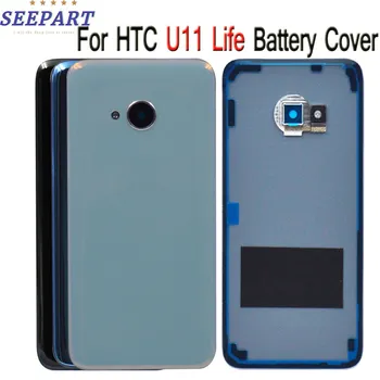 За HTC U11 Life Задния капак на Отделението за батерията С Обектива на камерата Подмяна на Задното Стъкло Корпус За HTC U11 Lite Делото