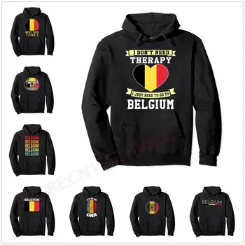 Белгия Герб Емблемата на Пуловер Hoody на мъже, Жени Унисекс Памучни блузи, Мъжки hoody в стил хип-хоп