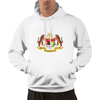 95% Памук Емблемата на Флага на страната Малайзия Топлия Зимен Пуловер С Качулка За Мъже И Жени, Унисекс, в стил Хип-Хоп Hoody