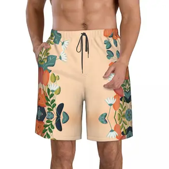 Мъжки бързо съхнещи бански за плуване през лятото, плажни шорти, Панталони, Плажни шорти 524811711 B476