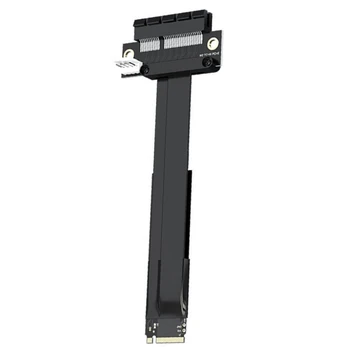 Удължител PCI-E 3,0 X 4 М2 до PCI-E 4X M. 2 NVMe SSD Кабел-адаптер за твърдотелно устройство за съхранение на Смазочни PCI-E