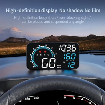 Централният дисплей Автомобилен Hud GPS Скоростомер, Километраж, led дисплей, проекторът на предното стъкло, сензор за близост, автоаксесоари, Електроника