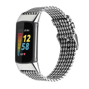 Найлонов ремък за Fitbit Charge 5, платно гривна, взаимозаменяеми каишка за часовник, гривна за Correa, аксесоари за Fitbit Charge 5, Размери S, L