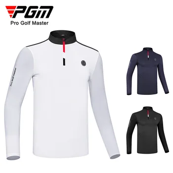 Летни дрехи PGM, мъжки ризи, слънцезащитен крем, Ледена коприна, Дишаща Бързосъхнеща облекло за голф, тенис, спортове на открито