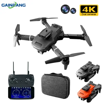 Камера E100 Drone 4K HD с четырехсторонним обходом препятствия, режим на задържане височина, въздушна фотография, хеликоптер, сгъваема радиоуправляеми квадрокоптер