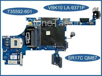 Най-добрата стойност 735592-601 за Дънната платка на лаптоп HP Zbook 17 G1 VBK10 LA-9371P SR17C QM87 DDR3 100% тестван