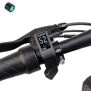 SW102 Мини LCD дисплей С Индикатор на Скоростта на Зареждане на Батерията За электровелосипеда Bafang 8FUN Mid Хъб Мотор 36V 48V 52V 60V 750 W Електрически Велосипед