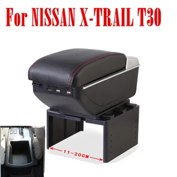 За NlSSAN X-TRAIL T30 подлакътник кутия за съхранение на аксесоари, с интерфейс USB
