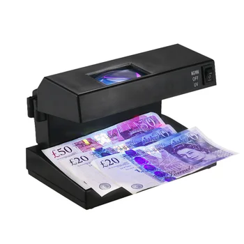 Преносим настолен Детектор на фалшиви банкноти, машини за проверка на валута, банкноти, Ултравиолетова UV-лупа, Тестер за фалшиви пари