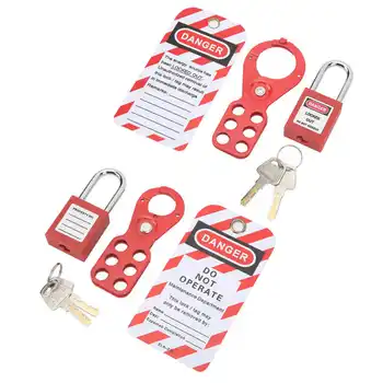 Комплект предпазни ключалки за защита на индустриално оборудване от неоторизиран достъп