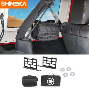 SHINEKA Греда за багажник, Чанта за съхранение, Скоба, Комплект инструменти, подложка за къмпинг, капака на багажника, за Jeep Wrangler JK JL 2007-2021, Аксесоари