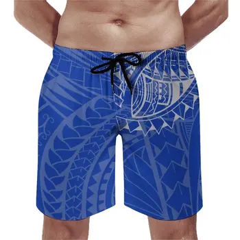 Плажни шорти Polynesia 2023, мъжки плувни панталони, ежедневни вечерни, по поръчка на всеки модел, еластична нишка, Регулируема талия