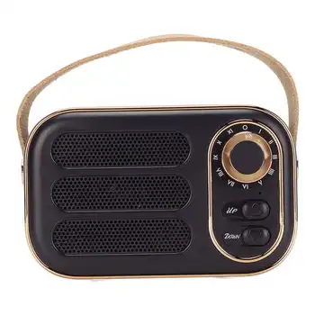 Bluetooth Високоговорител Стерео Hi-Fi Звук USB Зареждане на Ретро Преносим Безжичен Високоговорител за Домашно Пътуване