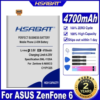 Батерия HSABAT 4700 mah За ASUS ZenFone 6 C11P1325 ZenFone6 A600CG T00G A601CG