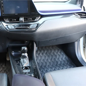 Пълен набор от вътрешни облицовки от въглеродни влакна за Toyota C-HR CHR 2016 2017 2018 2019 2020 Автомобилни аксесоари