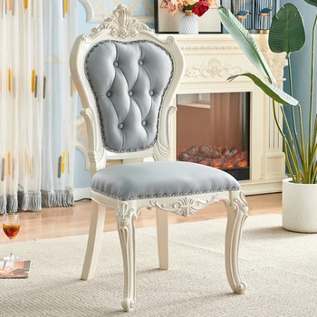 Европейските трапезни столове Модерен лукс, Красиви Дървени трапезни столове, шезлонг за хола, Мебели за дома Salle Manger