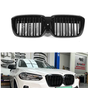 ABS Свързана двоен клин, Спортен решетката на радиатора на Състезателен предна броня, работа на смени решетка за BMW iX3 G08i 2022+