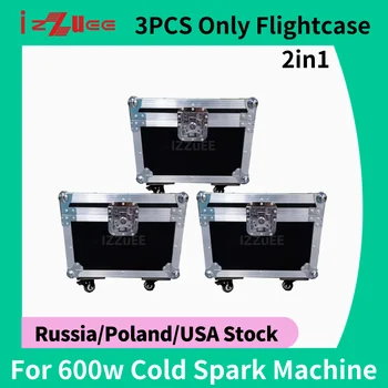 3 само Flightcase Ti прах машина със студена искра 600 W Flightcase Machine DMX дистанционно управление Sparkular Machine Сватбен DJ студен фойерверки