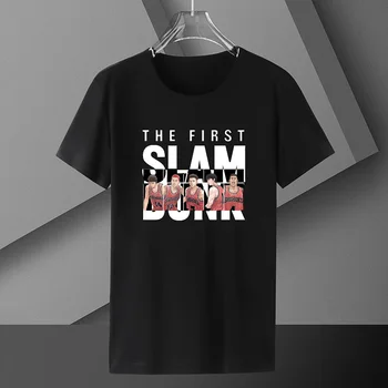 Мъжки t-shirt Slam Dunk с принтом на Японското Аниме, Мъжка тениска с хубаво Аниме Harajuku Топ с къс ръкав, Тениска Унисекс, Градинска облекло