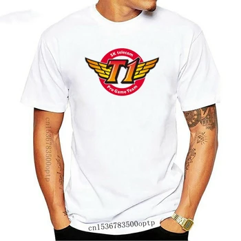 Мъжки дрехи, нова мъжка тениска с логото на SKT T1 (най-доброто качество на в историята), тениска Унисекс, дамски тениска, тениски, топ