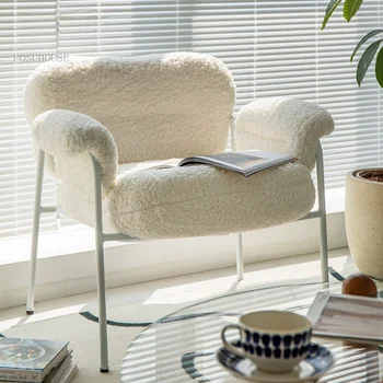 Скандинавски удобен стол за дневна, мързеливи кресла за почивка в спалнята, дизайнерски кабинковия диван, ергономични столове, мебели за всекидневна