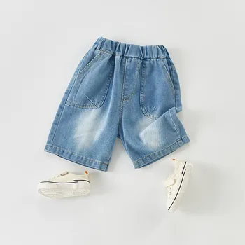 Детски дънки-chambre за малки момичета и момчета, панталони, къси панталони, комплект кардигана за малки момичета, 121g778, панталони Hale