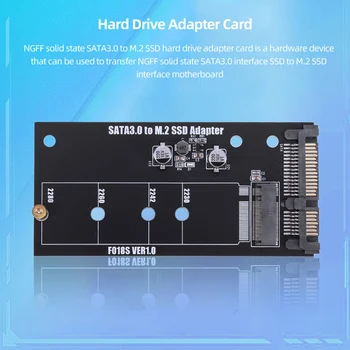 Адаптер M2 до SATA3 22-пинов SSD-твърд диск, карта на преобразуване бързо прехвърляне на данни, карта-адаптер Convereter за КОМПЮТЪР-лаптоп