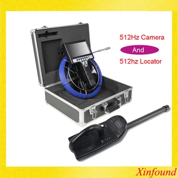 Камера за тръби с эндоскопом 30 М 23 мм, камера за видеонаблюдение, камера за инспекция на тръби с предавател на zlatka честота 512 Hz и локатором 512 Hz