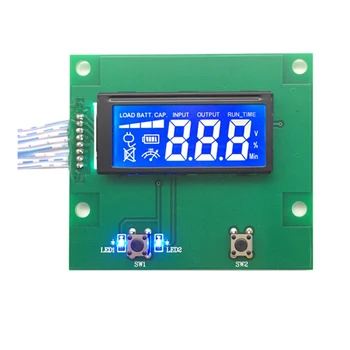 HTN 7-Сегментен кодекс LCD екран UPS Слънчеви Инвертори Семисегментный LCD дисплейный модул