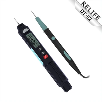 RELIFE DT-02 Smart Pen Вид Мултицет AC DC Тестер за Напрежение Автоматичен Диапазон за Изпитване, Ремонт на Мобилни Телефони, LCD Дигитален Мултицет