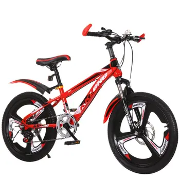 Детски планински велосипед, 18-инчов велосипед, двухдисковая спирачната верига, твърда рама, обикновено вземе подножието двигателят е с мазителна пружина вилица от въглеродна стомана