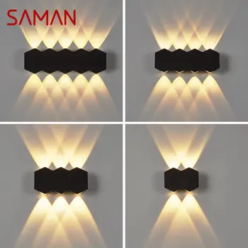 Стенен лампа SAMAN, творчески съвременен уличен водоустойчива лампа-сутиени, декоративна лампа за дома: коридор