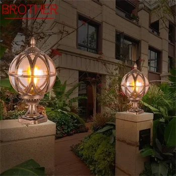 BROTHER Външен лампа за вътрешния двор, модерно led кръгло водонепроницаемое осветление за верандата, балкона, на вилата в двора