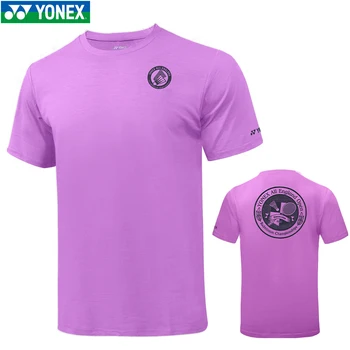 YONEX sport Jersey спортни дрехи, спортно облекло за бадминтон 2022 с къс ръкав за мъже и жени, Англия, открит розов