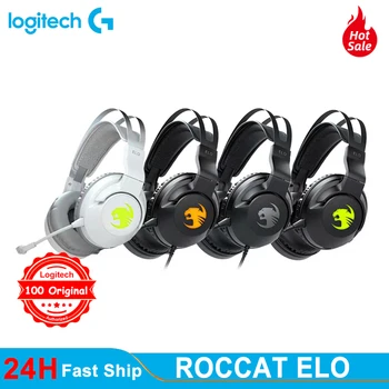 Детска слушалки Roccat Краси 7.1 с въздушен кабел съраунд звук RGB за PC