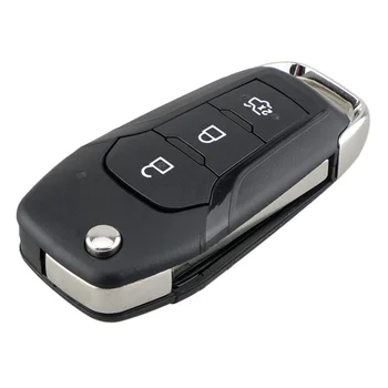 Авто умно дистанционно ключ с 3 бутона 433 Mhz 49Chip Подходящ за KA + Modeo Glaxy 2014 2015 2016