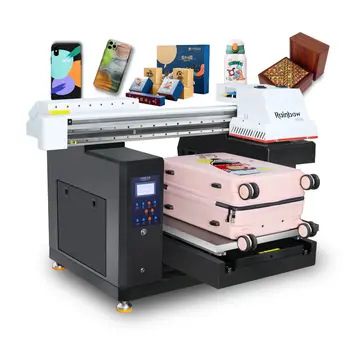 търговска принтер с плоско легло, UV-A3 a2 + UV-плосък принтер, цена, мобилна печатна машина за филмови и идентификация