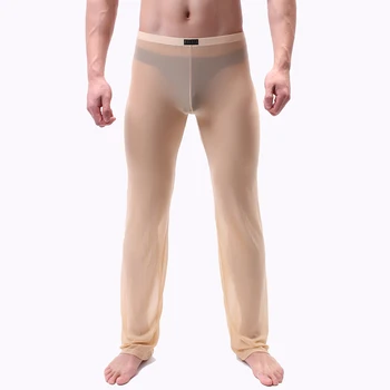 Мъжки панталон, Мъжки панталони за спане на Домашни панталони свободни секси мъжки панталони за почивка Прозрачна секси мъжки пижами Пижами