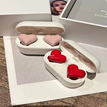 Безжични слушалки с форма на сърце, TWS-слушалки, Bluetooth връзка със съвместими слушалки, дамски модни слот студентски слушалки, подарък за момичета