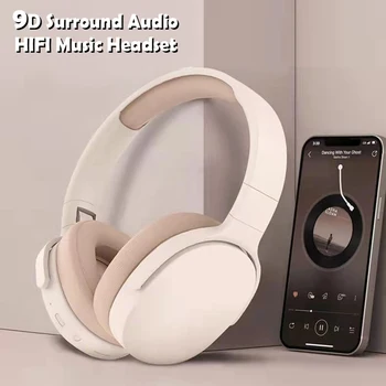 Bluetooth слушалки над ухото, стерео слушалки, HI-FI, безжични игрови слушалки с тежки бас, музикален плеър TF / AUX с микрофон/ радио за подаръци